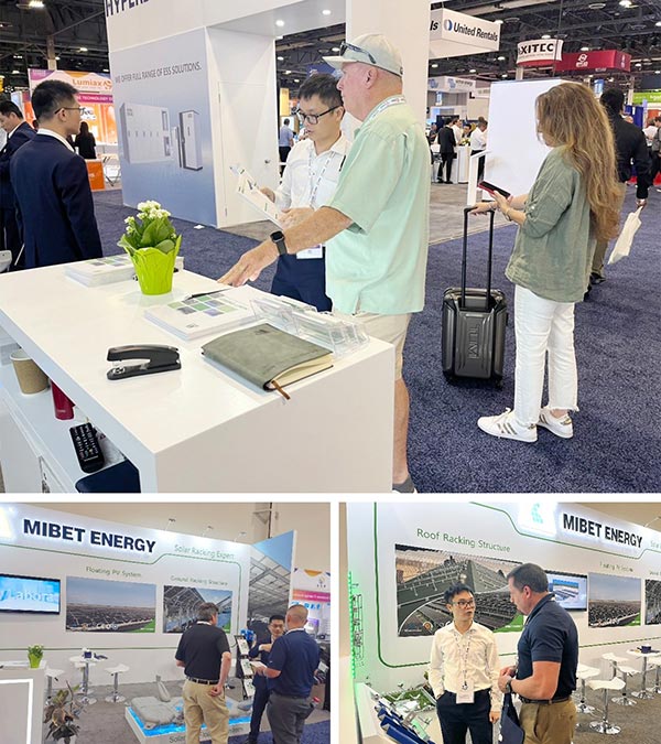 客户在今年会展位参观了解产品