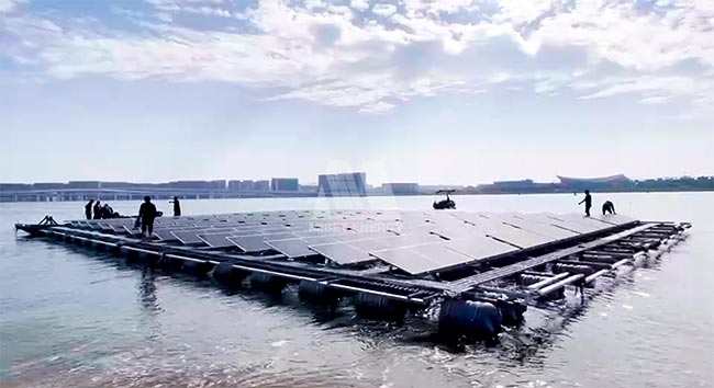 今年会漂浮系统顺利入海